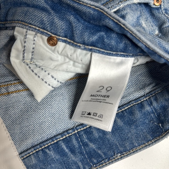 MOTHER The Tomcat Distressed Straight Leg Jeans size 29 - Picture 8 of 12